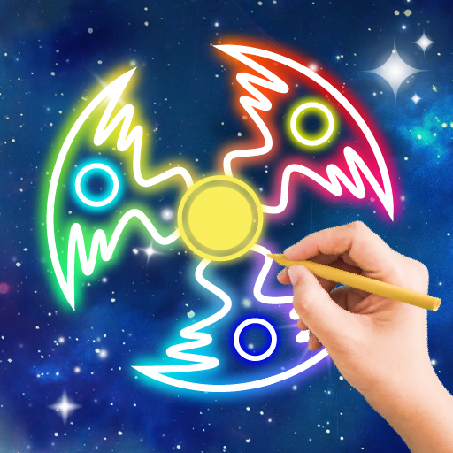 Glow Art: Neon Finger Spinner