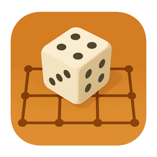 Dots and Boxes. Dice rolling